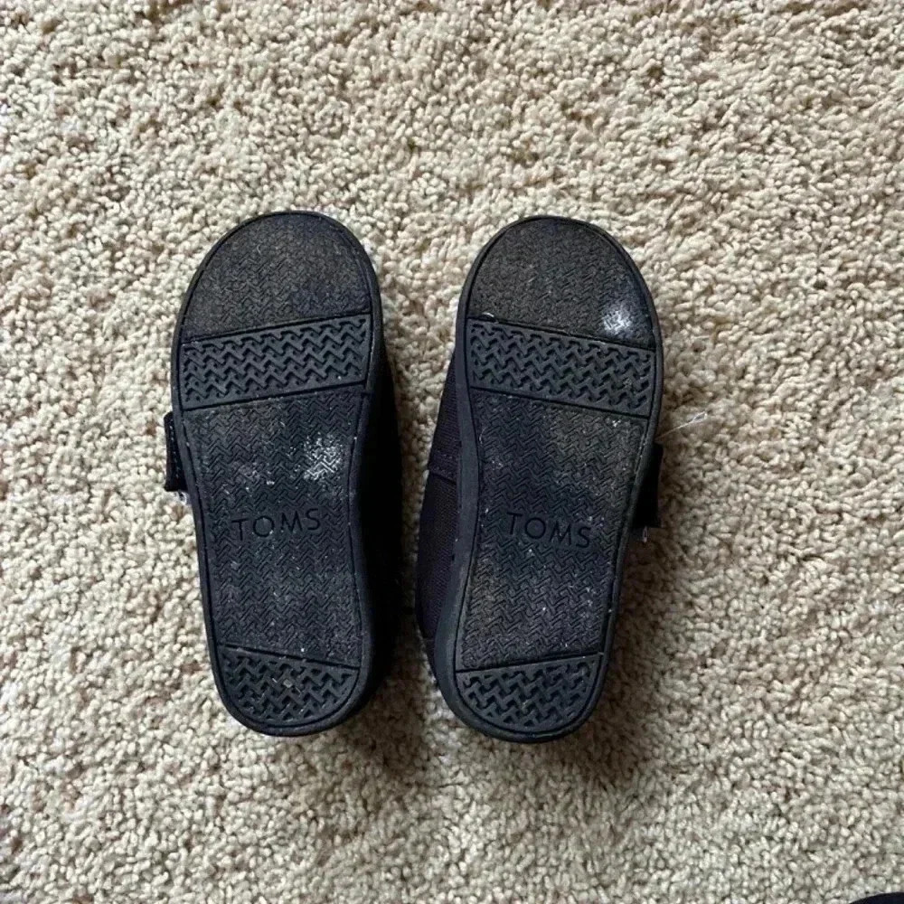 Toms Tiny Alpargata Canvas Shoes Toddler Size - Picture 3 of 5